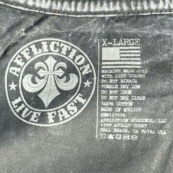 Affliction Daytona Women’s Graphic Baby Tee -Size: XL - NWT - Picture 12 of 12